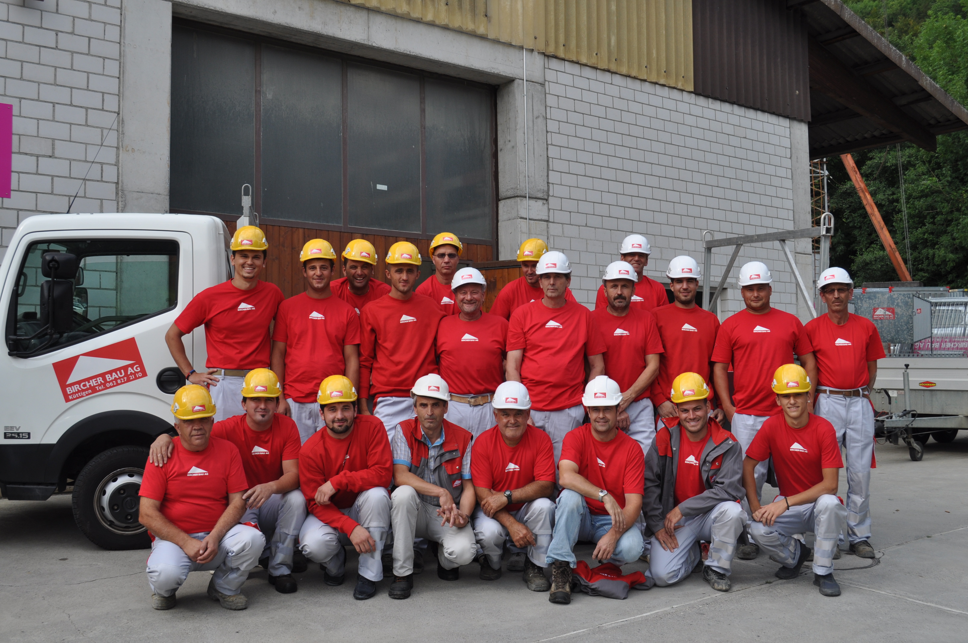 Das Team von Bircher Bau AG